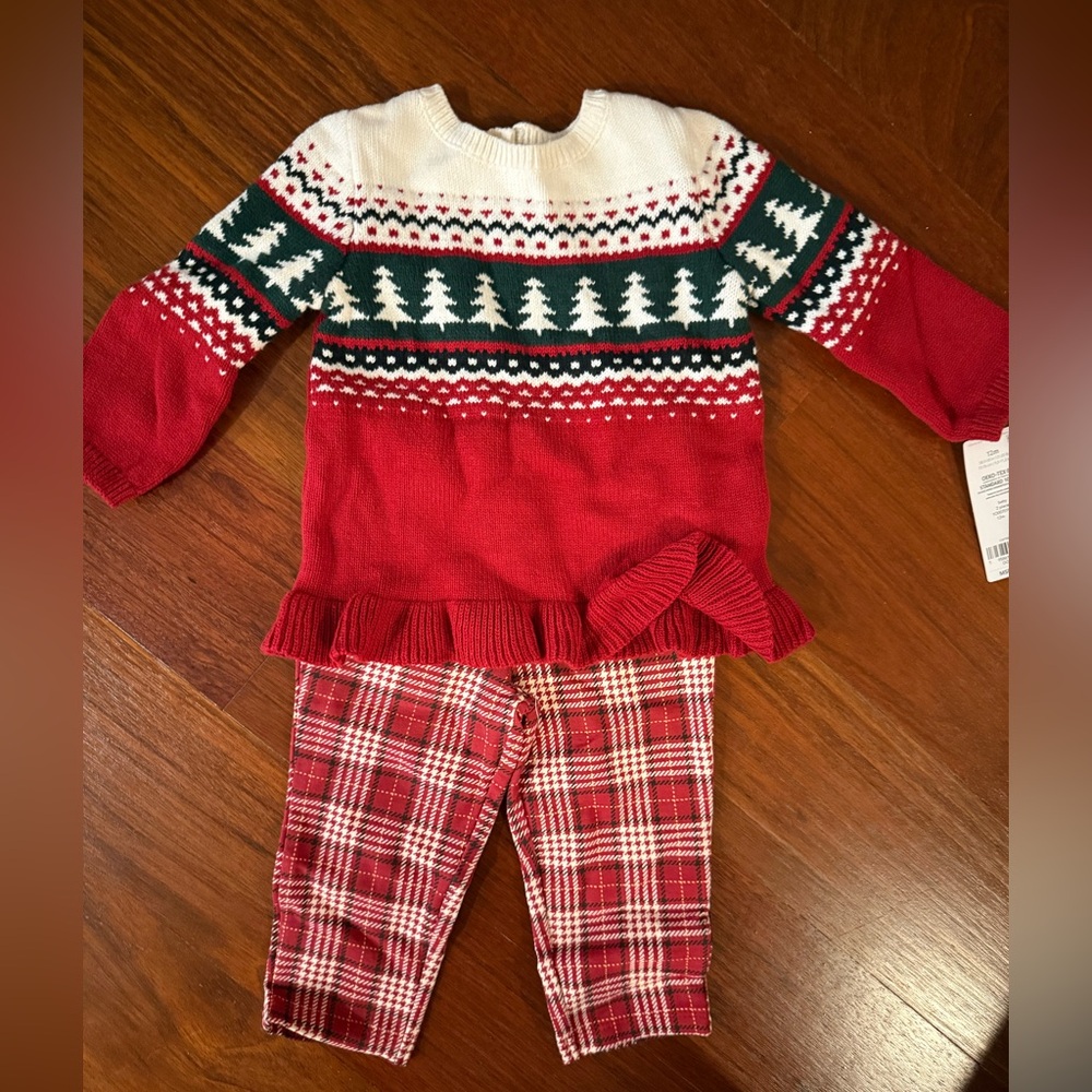 Festive Red and White Holiday Outfit